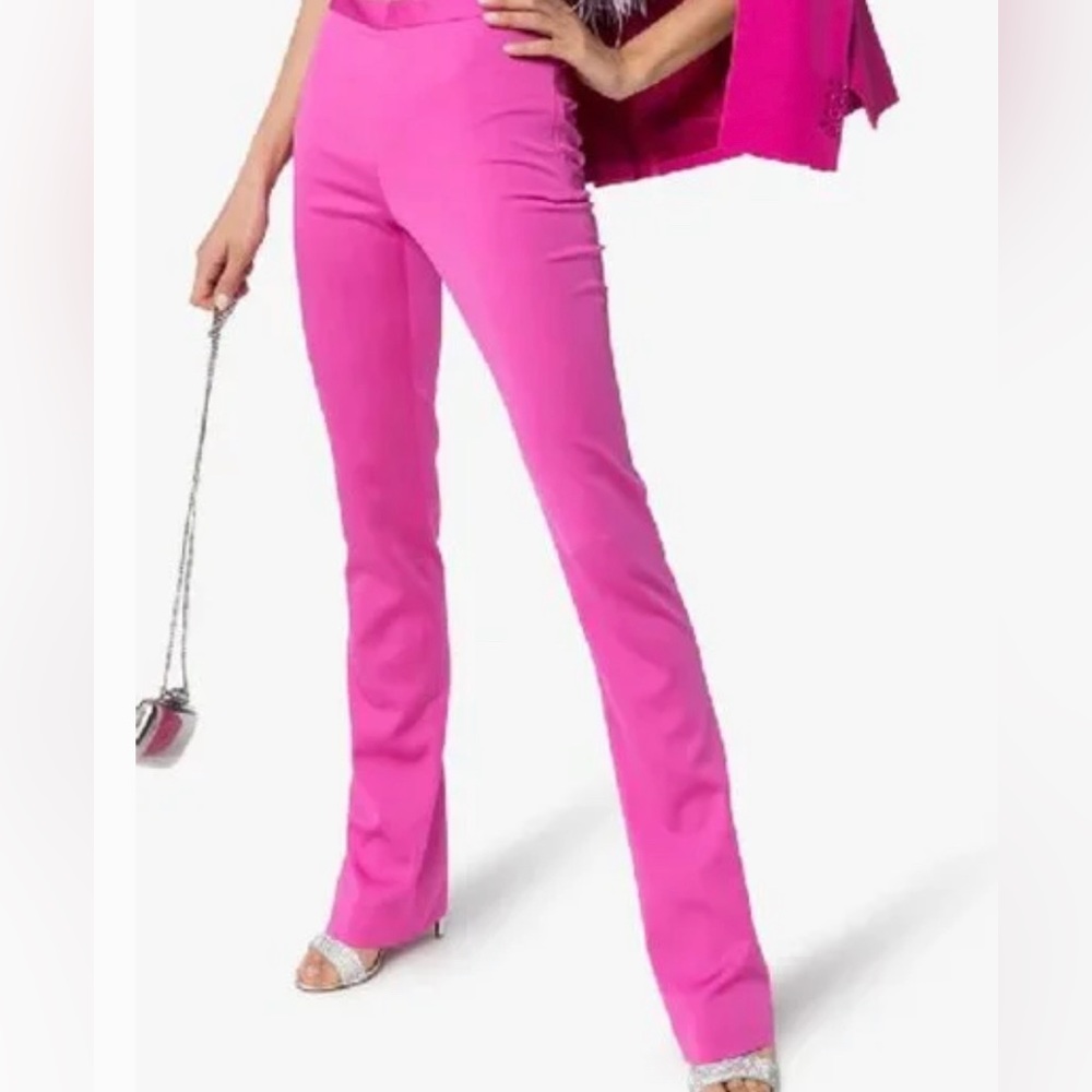 Authentic Versace Fushia Pink satin Trousers L 8-10 44